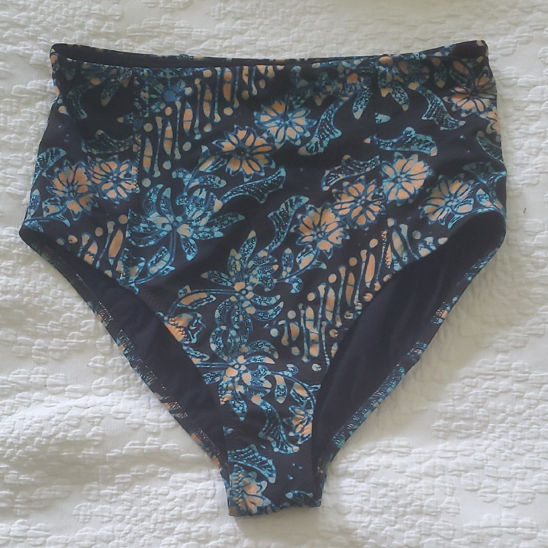 Ulla Johnson Hi-Waist Bikini Briefs In Black Multi /Sz:M